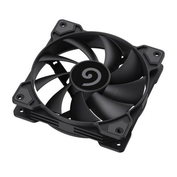 Вентилятор 120 мм, GameMax GMX-WFBK-PWM, Black, 120х120х25 мм, 800-1600 об/хв, до 30 дБ, 4-pin (PWM, 50 см), гідродинамічний підшипник - 5