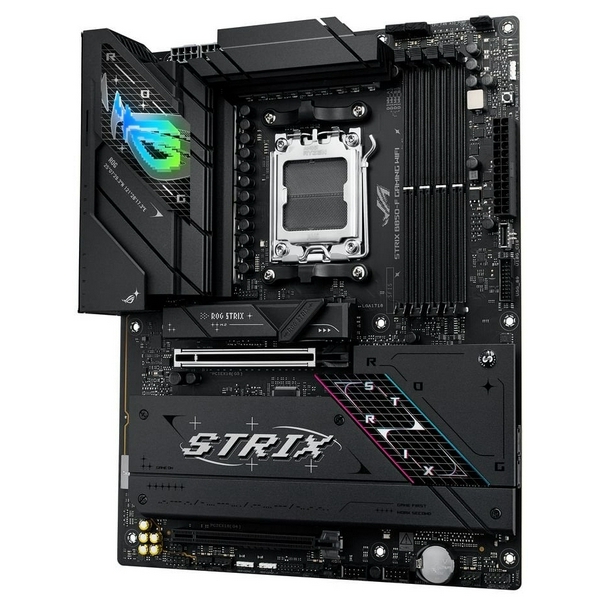 Материнська плата AM5 Asus ROG STRIX B850-F GAMING WIFI, B850, 4xDDR5, Int.Video (CPU), 2xSATA3, 4xM.2, 1xPCI-E 5.0 x16, 1xPCI-E 4.0 x16, ALC4080 + SV3H712, Intel 2.5Gb, WiFi 7, Bluetooth 5.4, 10xUSB 3.2 / 6xUSB 2.0, HDMI/DP, ATX - 4