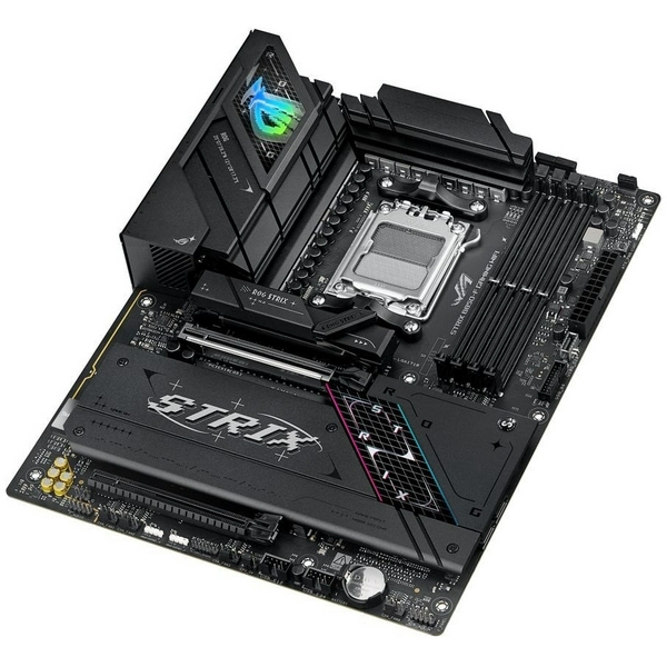 Материнська плата AM5 Asus ROG STRIX B850-F GAMING WIFI, B850, 4xDDR5, Int.Video (CPU), 2xSATA3, 4xM.2, 1xPCI-E 5.0 x16, 1xPCI-E 4.0 x16, ALC4080 + SV3H712, Intel 2.5Gb, WiFi 7, Bluetooth 5.4, 10xUSB 3.2 / 6xUSB 2.0, HDMI/DP, ATX - 5