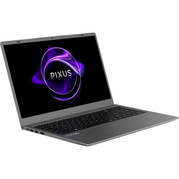 Ноутбук 15" Pixus Bit Grey 15.6", FullHD 1920x1080 IPS матовий, Intel Celeron N5095 2.9 ГГц, RAM 8Gb, SSD 256Gb, Intel HD Graphics, Windows 11 Pro - 2