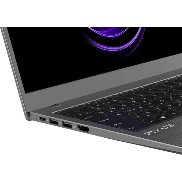Ноутбук 15" Pixus Bit Grey 15.6", FullHD 1920x1080 IPS матовий, Intel Celeron N5095 2.9 ГГц, RAM 8Gb, SSD 256Gb, Intel HD Graphics, Windows 11 Pro - 5