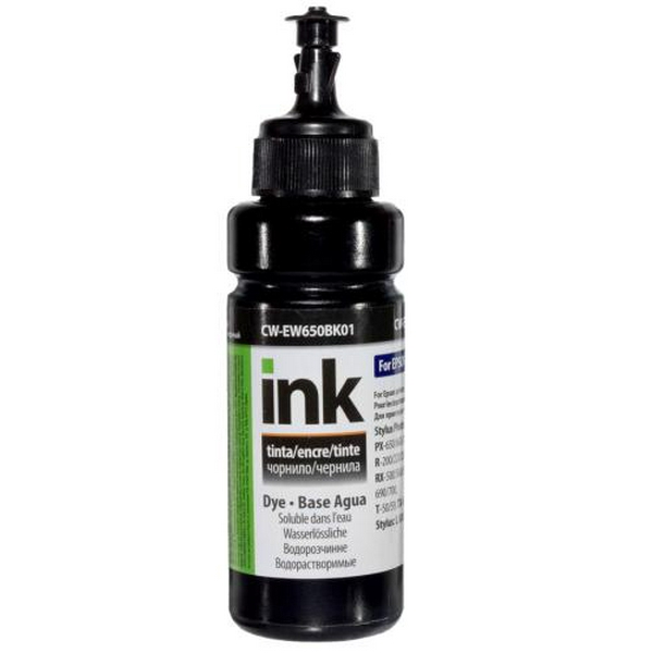 Чорнило ColorWay Epson T50/59, P50, TX650/700/800, PX660/700, R270/390, Black, 100 мл (CW-EW650BK01)