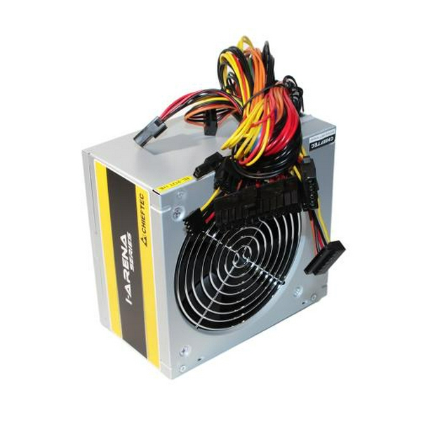 Блок живлення 400 Вт, Chieftec IARENA, Silver, Active PFC, 120 мм, 2xMolex / 3xSATA / 1x6+2-pin / 1x4-pin / 1x20+4-pin, захист AFC/OPP/OVP/SCP/SIP/UVP, ATX 12V v2.3 (GPA-400S8)