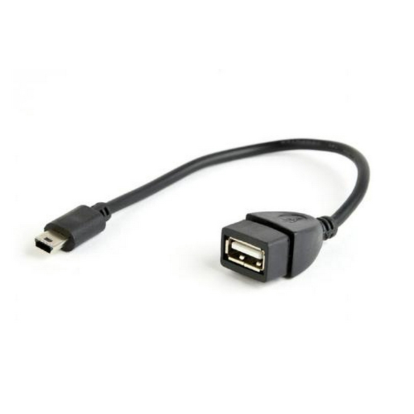 Кабель USB 2.0 AF - miniUSB (5P), 15 см, Black, Cablexpert (A-OTG-AFBM-002)