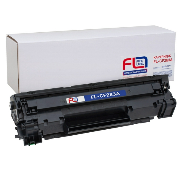 Картридж HP 83A (CF283A), Black, LJ Pro M125/M126/M127/M128/M201/M225, 1500 стор, Free Label (FL-CF283A)