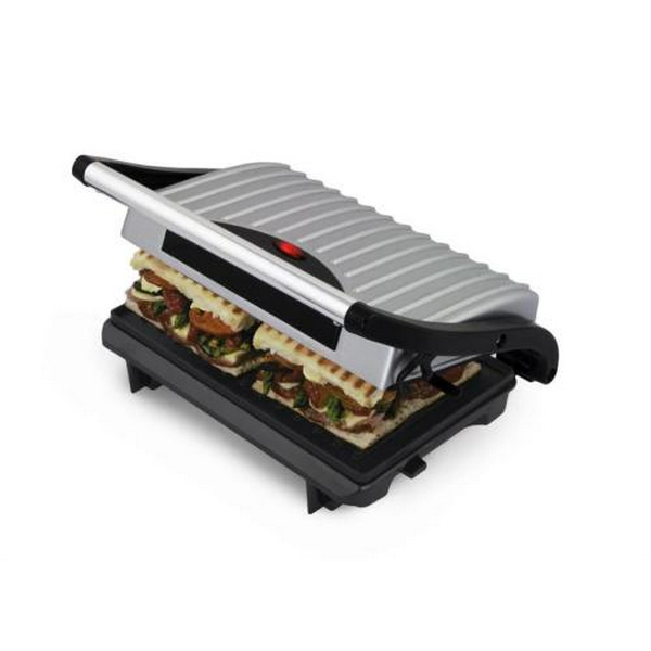 Електрогриль Esperanza EKG005 Pizzaiola, Black/Silver, 750W, нагрівальний елемент ТЕН, закритий, світловий індикатор, 1 температурний режим