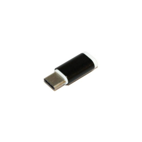 Перехідник Type-C (M) - microUSB 2.0 (F), Black, Atcom (8101)