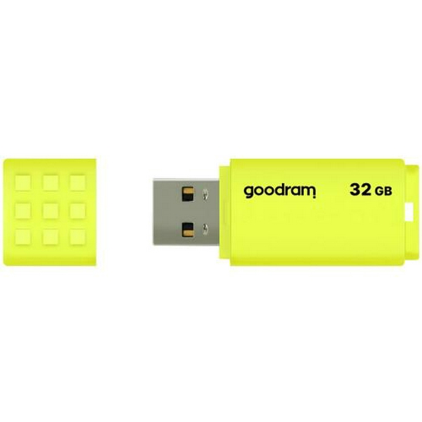 Флеш накопичувач USB 64Gb Goodram UME2, Yellow, USB 2.0, до 20/5 МБ/с (UME2-0640Y0R11)