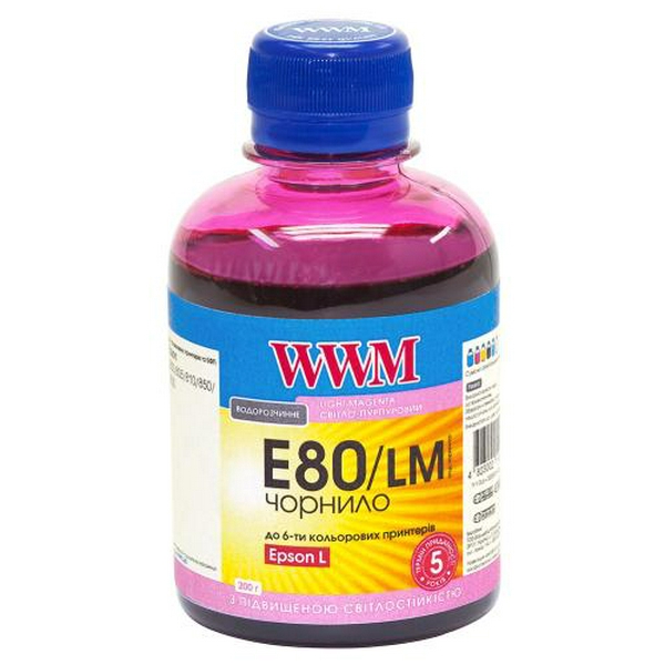 Чорнило WWM Epson L800/L805/L810/L850/L1800, Light Magenta, 200 мл, водорозчинне (E80/LM)