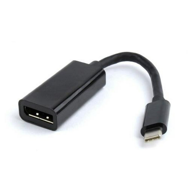 Перехідник Type-C (M) - DisplayPort (F), Cablexpert, Black, 15 см (A-CM-DPF-01)