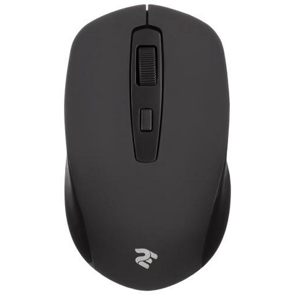 Миша 2E MF211, Black, бездротова, оптична, 800/1200/1600 dpi, 4 кнопки, до 10 м, USB, 2хААА (2E-MF211WB)