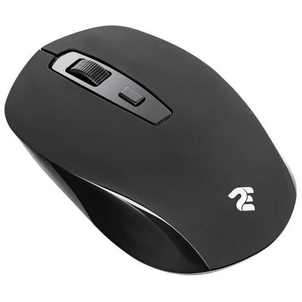 Миша 2E MF211, Black, бездротова, оптична, 800/1200/1600 dpi, 4 кнопки, до 10 м, USB, 2хААА (2E-MF211WB) - 2