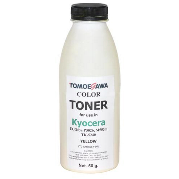 Тонер Kyocera TK-5240, Yellow, P5026, M5526, 50 г, Tomoegawa (TG-KM5026Y-50)