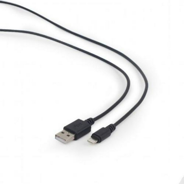 Кабель USB AM - Lightning, 10 см, Black, Cablexpert (CC-USB2-AMLM-0.1M)