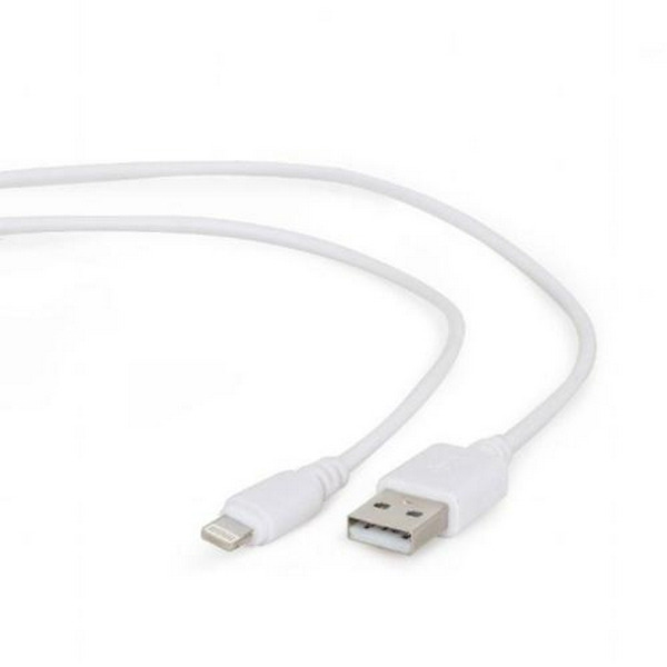 Кабель USB AM - Lightning, 10 см, White, Cablexpert (CC-USB2-AMLM-W-0.1M)