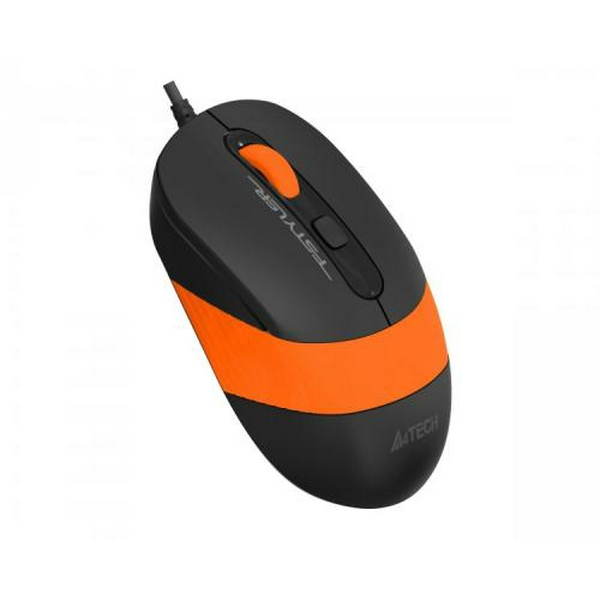 Миша A4Tech Fstyler FM10S 1600dpi Black+Orange, USB, безшумна  - 2