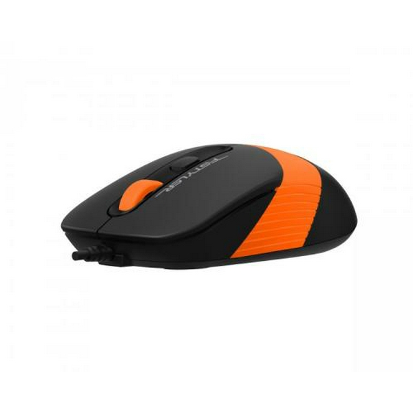 Миша A4Tech Fstyler FM10S 1600dpi Black+Orange, USB, безшумна  - 4