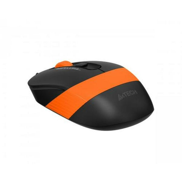 Миша A4Tech Fstyler FM10S 1600dpi Black+Orange, USB, безшумна  - 6