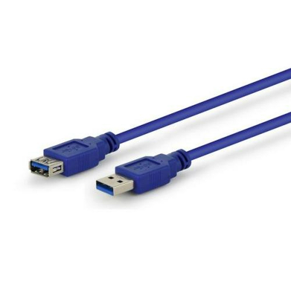 Кабель USB 3.0 AM - USB AF, 3 м, Blue, Cablexpert (CCP-USB3-AMAF-10)