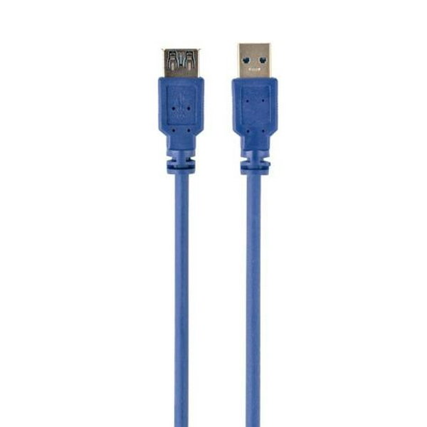 Кабель USB 3.0 AM - USB AF, 3 м, Blue, Cablexpert (CCP-USB3-AMAF-10) - 2