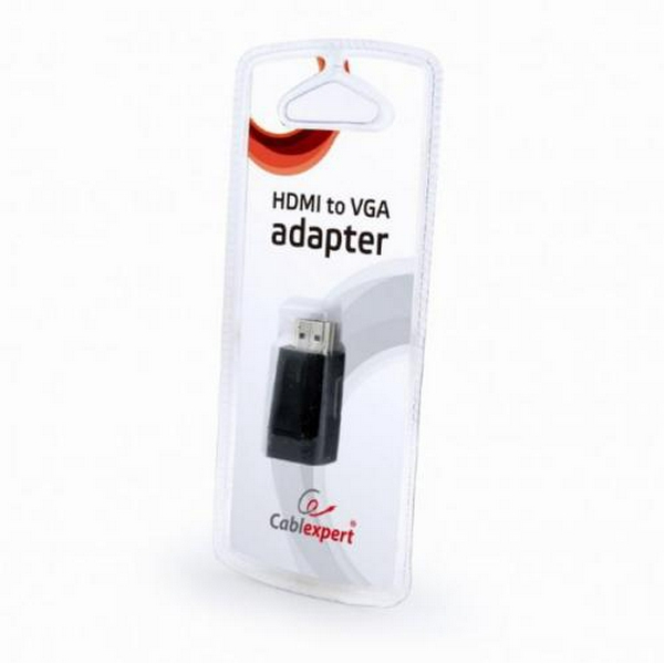 Перехідник HDMI (M) - VGA (F), Cablexpert, Black (AB-HDMI-VGA-001) - 2