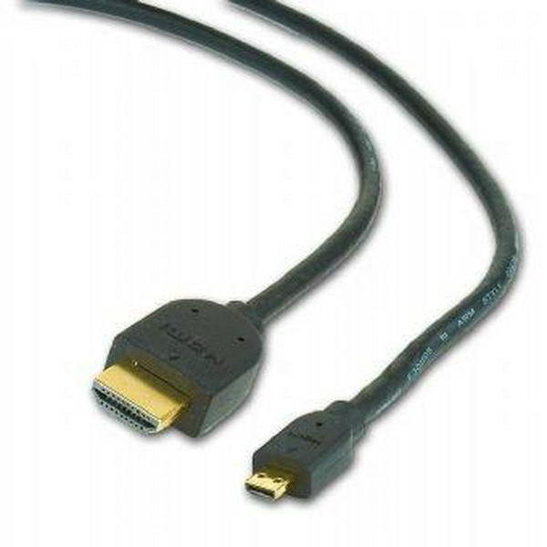 Кабель HDMI (M) - micro HDMI (M), 3 м, Black, Cablexpert, V1.4 (CC-HDMID-10)
