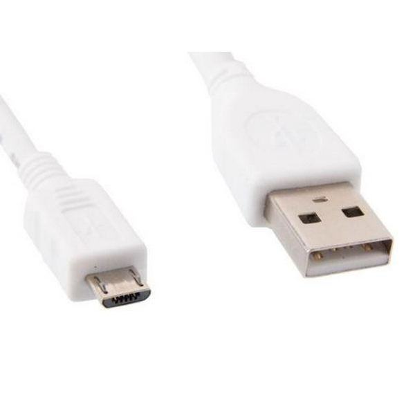 Кабель USB 2.0 AM - microUSB (5P), 1 м, White, Cablexpert (CCP-mUSB2-AMBM-W-1M)