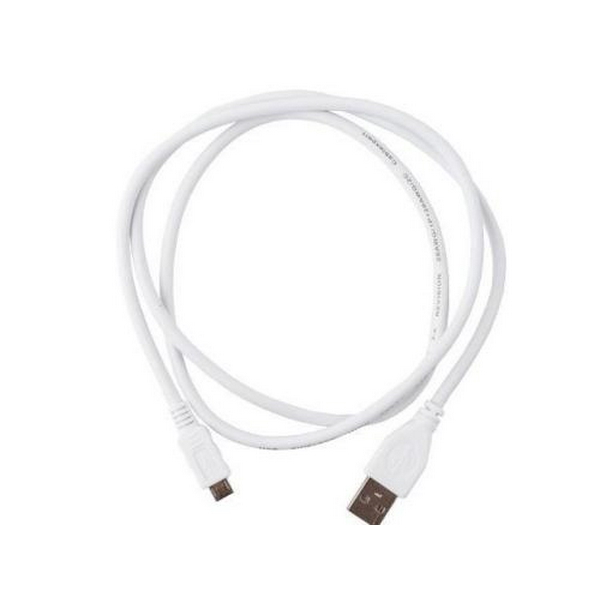 Кабель USB 2.0 AM - microUSB (5P), 1 м, White, Cablexpert (CCP-mUSB2-AMBM-W-1M) - 2
