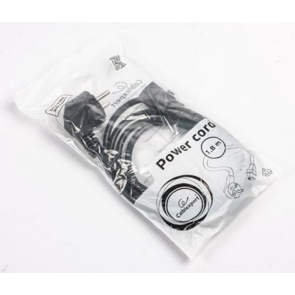 Кабель живлення від мережі PC-186, Black, 1.8 м, Cablexpert, CEE 7/7 - IEC C13, 3x0.75 мм² (PC-186-VDE) - 2