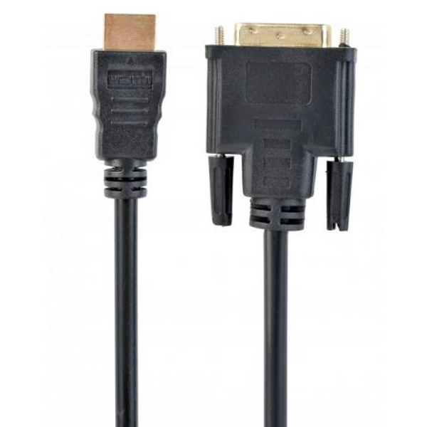 Кабель HDMI (M) - DVI-D (M, 18-pin), 0.5 м, Black, Cablexpert (CC-HDMI-DVI-0.5M) - 2