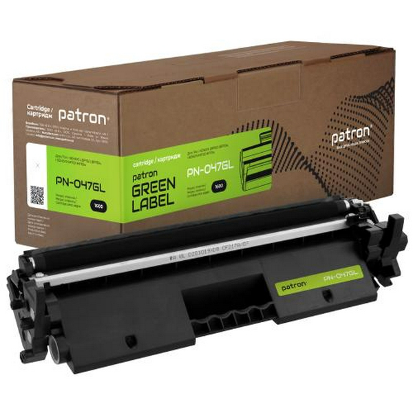 Картридж Canon 047, Black, LBP-112, MF-112/113, 1600 стор, Patron Green (PN-047GL)
