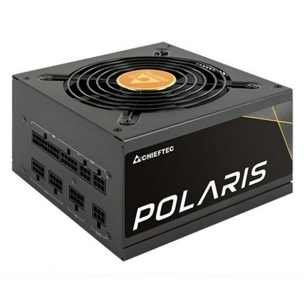Блок живлення 750 Вт, Chieftec POLARIS, Black, модульний, 80+ Gold, Active PFC, 12 см, 3xMolex / 8xSATA / 4x6+2-pin / 1x20+4-pin / 2x4+4-pin, захист AFC/OCP/OPP/OTP/OVP/SCP/SIP/UVP, ATX 12V 2.4 (PPS-750FC)