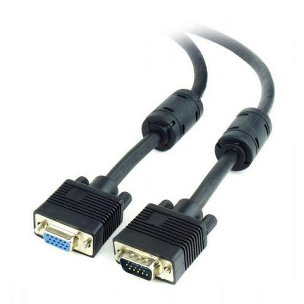 Кабель VGA (M) - VGA (F), 3 м, Black, Cablexpert (CC-PPVGAX-10-B)