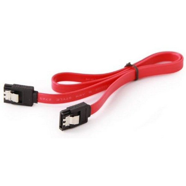 Кабель SATA, Red, 100 см, Cablexpert, із засувками (CC-SATAM-DATA-XL) - 2