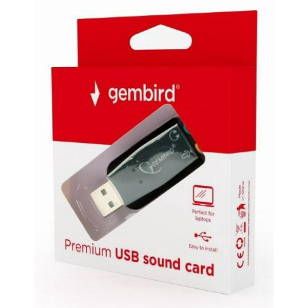 Звукова карта USB 2.0, 5.1, Gembird, Black, Box (SC-USB2.0-01) - 5