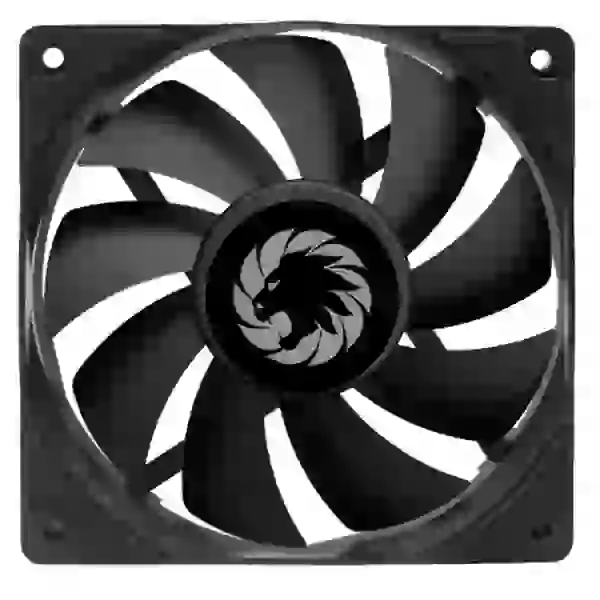 Вентилятор 120 мм, GameMax, Black, 120х120х25 мм, 1200 об/хв, 25.6 дБ(А), 3-pin / MOLEX (GMX-WFBK-BK)