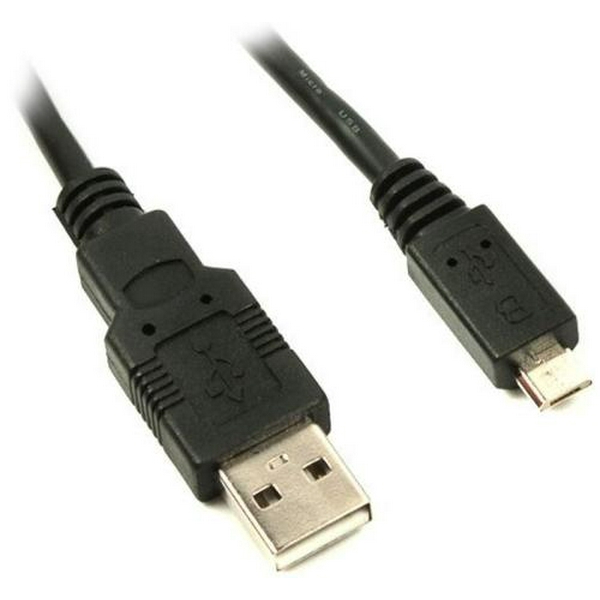 Кабель USB 2.0 AM - microUSB (5P), 1.5 м, Black, Viewcon (VW009)