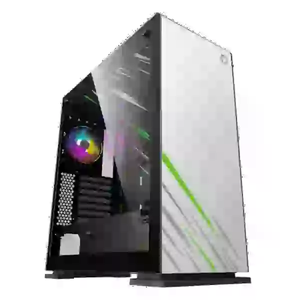 Корпус GameMax VEGA PRO WH White, без БЖ, Full Tower, EATX / ATX / Micro ATX / Mini ITX, 2xUSB 2.0, 2xUSB 3.0, 1х120мм, 480x227x515 мм, 0.8 мм, 12.8 кг