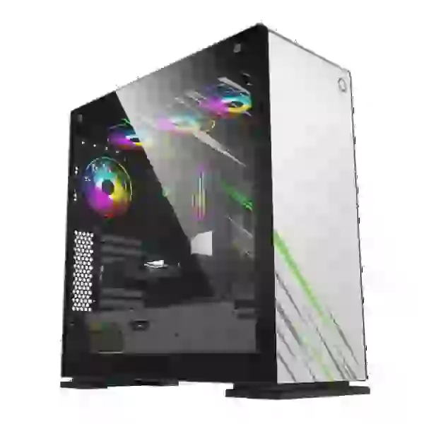 Корпус GameMax VEGA PRO WH White, без БЖ, Full Tower, EATX / ATX / Micro ATX / Mini ITX, 2xUSB 2.0, 2xUSB 3.0, 1х120мм, 480x227x515 мм, 0.8 мм, 12.8 кг - 2