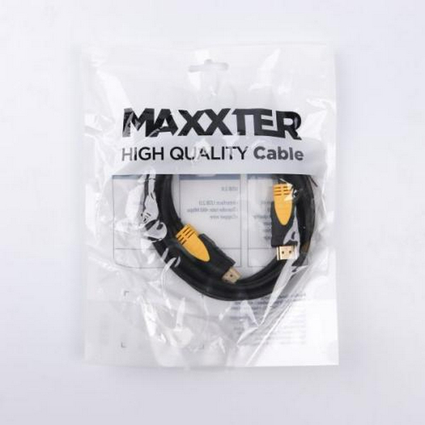 Кабель HDMI (M) - HDMI (M), 1 м, Black, Maxxter, V2.0 (VP-HDMI-1M) - 2