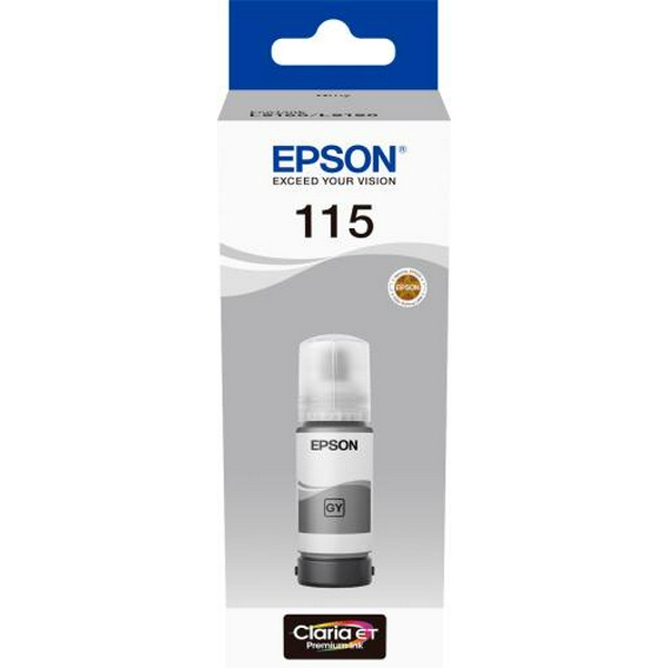 Чорнило Epson 115, Grey, для L8160/L8180, 70 мл (C13T07D54A)