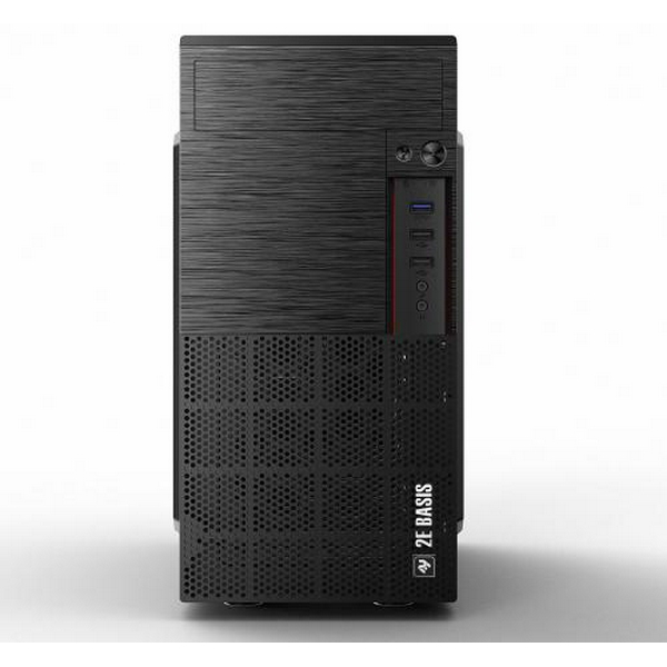Корпус 2E BASIS Black, без БЖ, Mini Tower, для Micro ATX / Mini ITX, 1хUSB 3.0, 2хUSB 2.0, 188x361x360 мм, 2.31 кг (2E-RD860-3U) - 4