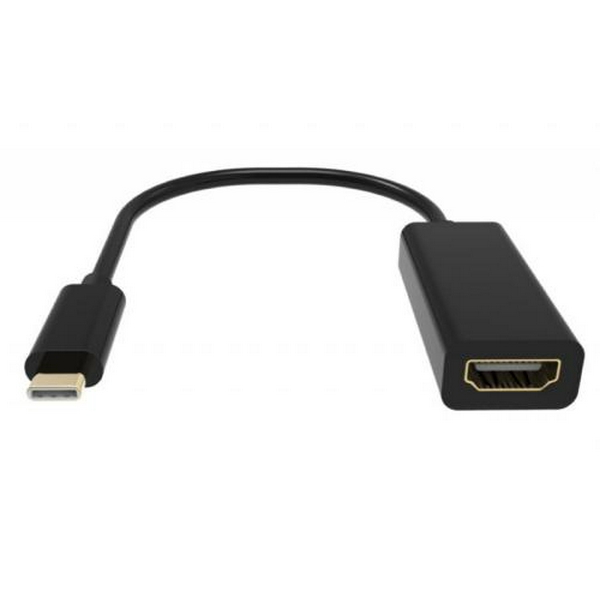 Перехідник Type-C (M) - HDMI (F), Viewcon, Black, 15 см, 4K / 60 Гц (TE385)