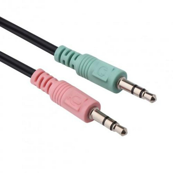 Навушники Gemix HP-120MV, Black, 2 x Mini jack (3.5мм), накладні, регулятор гучності, кабель 1.5 м - 4