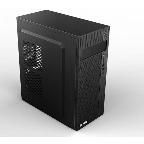Корпус 2E ALFA Black, без БЖ, Mid Tower, для ATX / Micro ATX, 1хUSB 3.0, 2хUSB 2.0, 191x418x358 мм, 2.5 кг (2E-E185) - 2