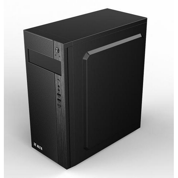 Корпус 2E ALFA Black, без БЖ, Mid Tower, для ATX / Micro ATX, 1хUSB 3.0, 2хUSB 2.0, 191x418x358 мм, 2.5 кг (2E-E185) - 3