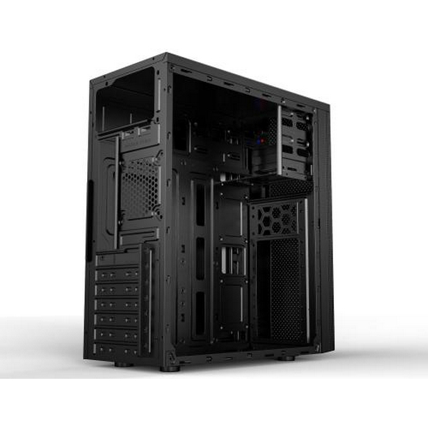 Корпус 2E ALFA Black, без БЖ, Mid Tower, для ATX / Micro ATX, 1хUSB 3.0, 2хUSB 2.0, 191x418x358 мм, 2.5 кг (2E-E185) - 7