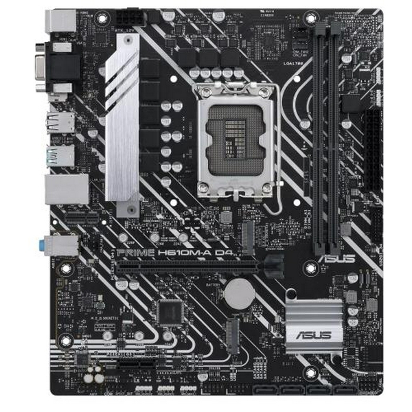 Мат.плата LGA1700, Asus PRIME H610M-A D4-CSM, H610, 2xDDR4, Int.Video(CPU), 4xSATA3, 2xM.2, 1xPCI-E 16x 4.0, 1xPCI-E 1x 3.0, 1xM.2 (Key E), ALC997, I225V, 3xUSB3.2/6xUSB2.0, VGA/HDMI/DP, MicroATX - 2