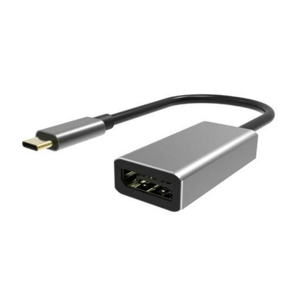 Перехідник Type-C (M) - DisplayPort (F), Viewcon, Black, 15 см, 4K (TE391)