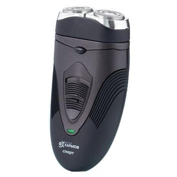 Електробритва Новий Харків НХ-9525 Спорт Black, 5W, роторна, сухе гоління, 2 головки для гоління, плаваючі подвійні леза, повторение контуров лица, живлення мережа, тример для скронь, механічна кнопка вмикання - 3